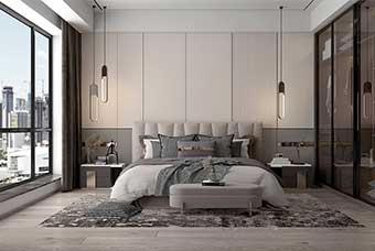西安现代风格-卧室