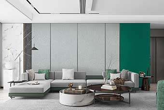 西安轻奢风格-客厅