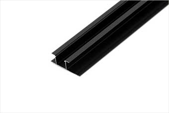 西安航空纤维墙咔铝合金带灯中条（哑黑氧化）