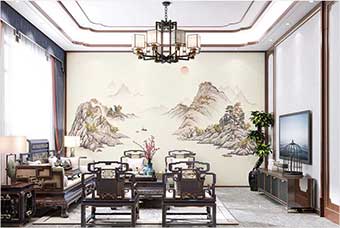 西安森佰汇航空纤维墙咔（巴山蜀水）